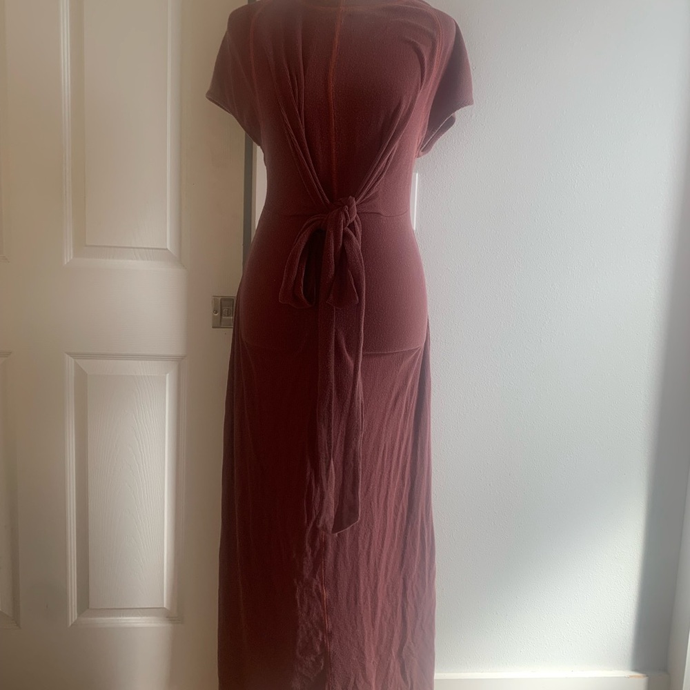 Elegant Brown Maxi Dress